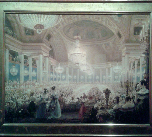 Le Souper des Dames dans la salle de spectacles des Tuileries en 1835, par Eugène Viollet-le-Duc