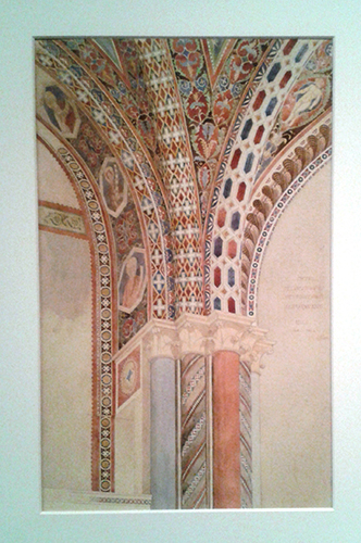 Relevé de la décoration d'une partie de la voûte de l'église supérieure de Saint-François d'Assise, par Eugène Viollet-le-Duc